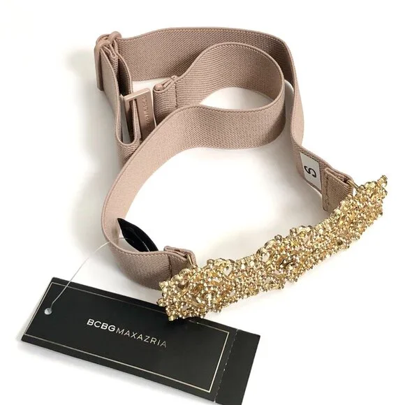BCBGMaxAzria | Accessories | Bcbgmaxazria Metal Gold Diamond  display picture 1